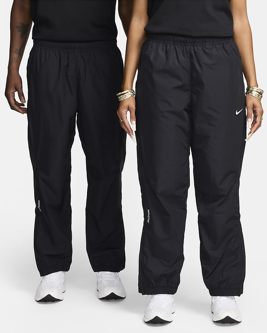 Black nike track bottoms best sale